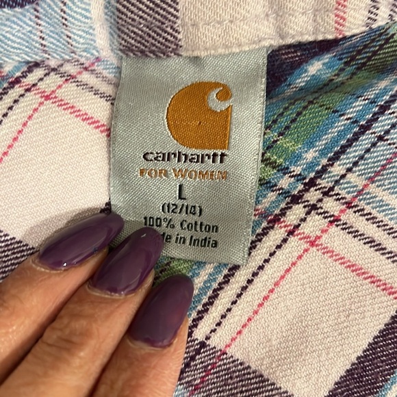 🔥Carhartt Colorful Plaid Button-Up Shirt🔥 - Picture 5 of 6
